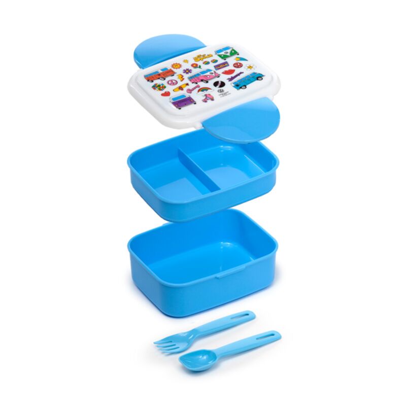 Volkswagen Van VW T1 Retro-Clip-Bento-Box mit Besteck
