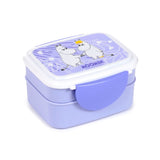 Mumin Flieder Clip Bento Box Lunchbox mit Besteck