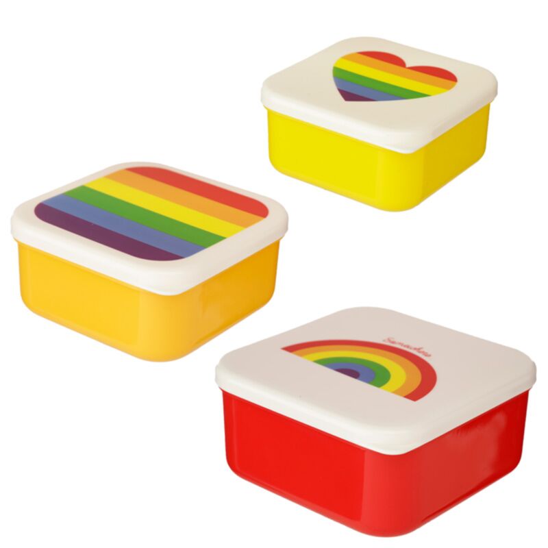 Set 3 Lunchbox S M L - Somewhere Rainbow