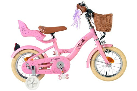 Volare Blossom Kinderfahrrad – Mädchen – 12 Zoll – Rosa