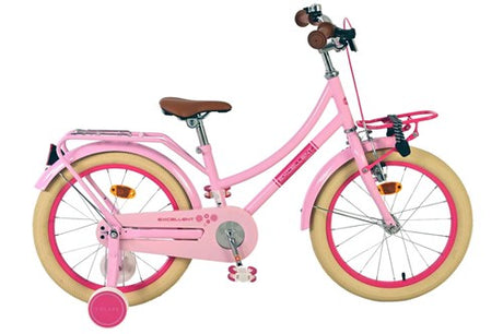 Volare ausgezeichnetes Kinderfahrrad – Mädchen – 18 Zoll – Rosa – 95 % zusammengebaut