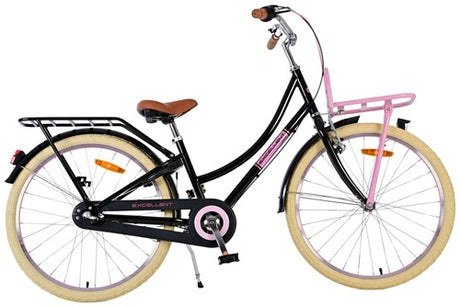 Volare Excellent Kinderfahrrad – Mädchen – 24 Zoll – Schwarz – 3 Gänge