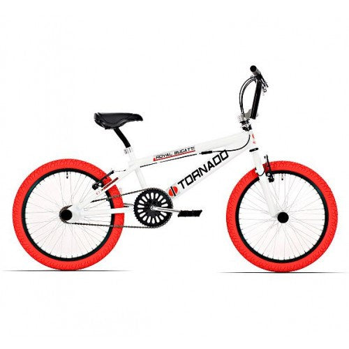Tornado 20 Zoll Freestyle Bike Weiß rote Reifen 200022