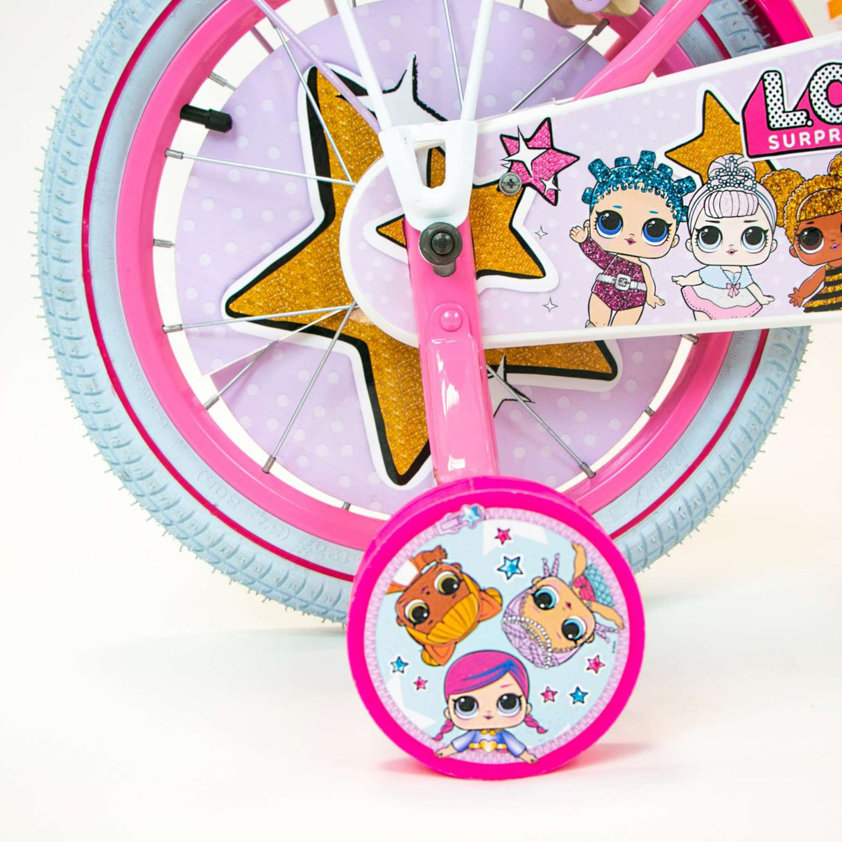 Lol Überraschung Kinderfahrrad - Mädchen - 16 Zoll - Pink - Zwei Handbremsen