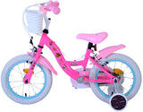Volare Puppen-Kinderfahrrad – Mädchen – 14 Zoll – rosa – zwei Handbremsen