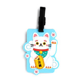 Maneki Neko Glückskatze PVC-Kofferanhänger
