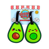 Foodiemals Avocado-PVC-Kofferetiketten-Set, 2 Stück