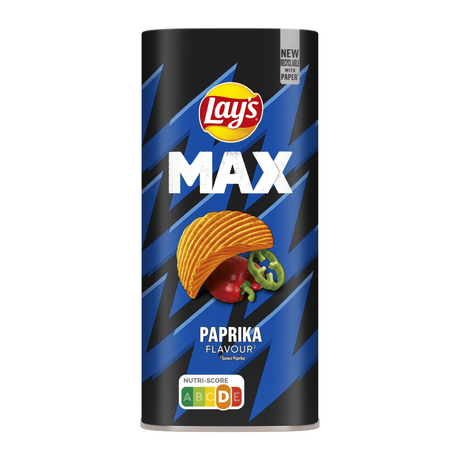 Lay's Max Paprika-Snackbox - Chips - 8 x 125 Gramm