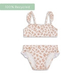 Leopard | Beigefarbener UV-Bikini für Mädchen