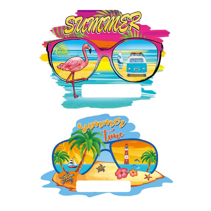 Sommerzeit-Sonnenbrille 3D-Seestrand-Souvenirmagnet