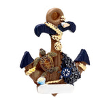 Anker handbemalter Meeresstrand-Souvenirmagnet