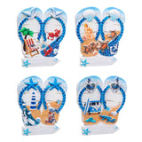 Strandschuhbrett 3D-Meeresstrand-Souvenirmagnet