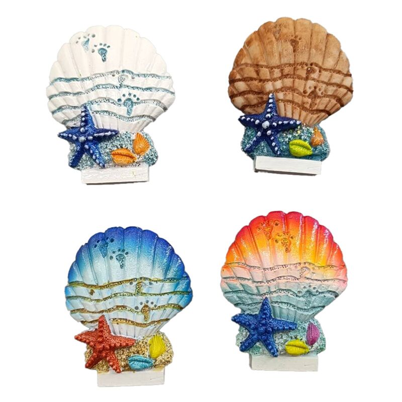 Meeresstrand-Souvenirmagnet-Muschelseestern