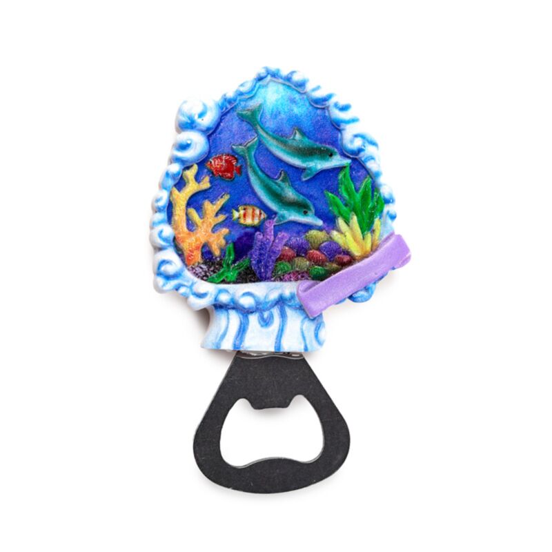 Strand-Souvenir-Magnet-Flaschenöffner Strandkai