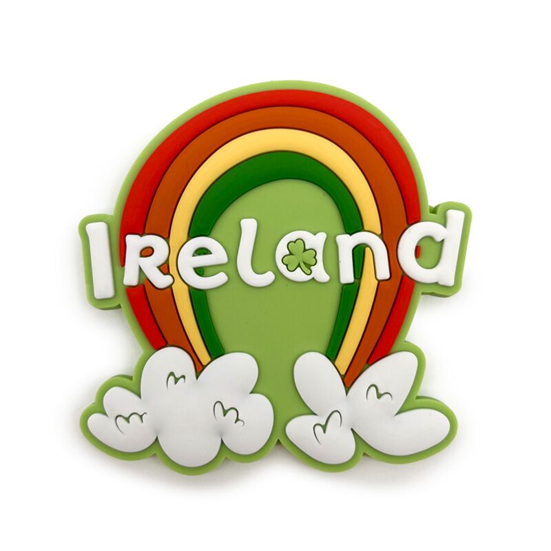Irischer Glücksregenbogen-Irland-PVC-Magnet