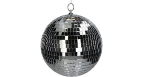 Ornament disco ball silver 20x20x22cm
