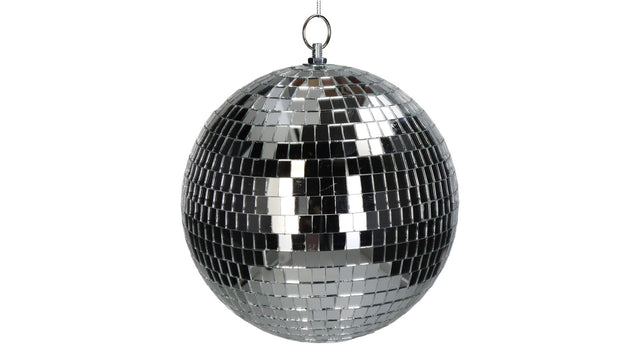 Ornament disco ball silver 20x20x22cm