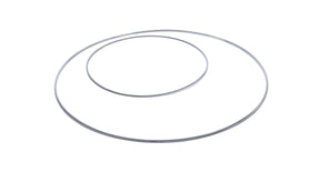 Metal ring 40cm silver - per stuk