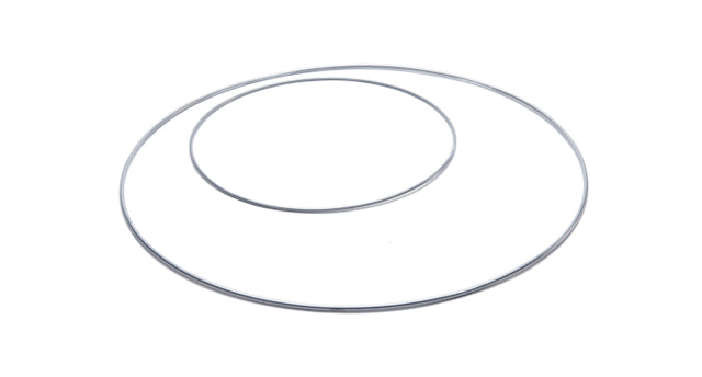 Metal ring 40cm silver - per stuk