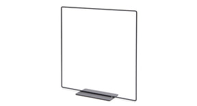 Metal square on base 20cm black