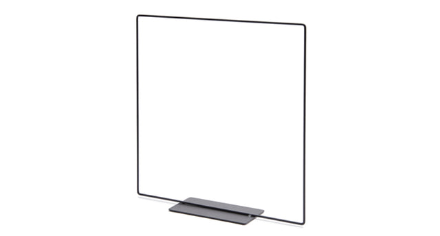 Metal square on base 20cm black