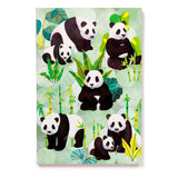 Panda Kingdom recyceltes liniertes A5-Notizbuch
