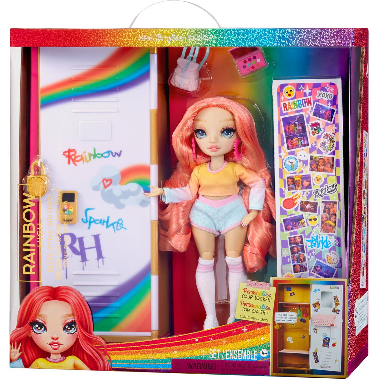 Mga Entertainment Rainbow High Design Spind und Pinkly Paige
