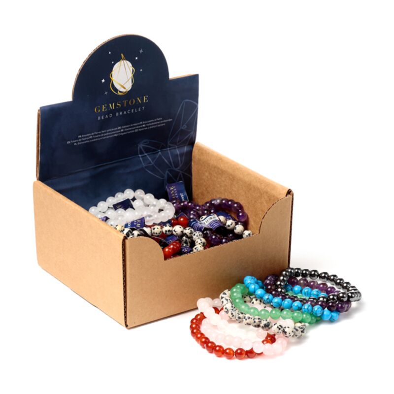 Armband aus Edelsteinperlen