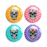 Kompakter Schminkspiegel „Dia de los muertos“.