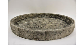Plateau lava rond d60 h6,5cm steengrijs