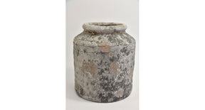 Vaas ''raw'' 27x27x29cm grey
