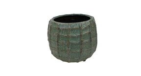 Pot troyes d21 h16cm green