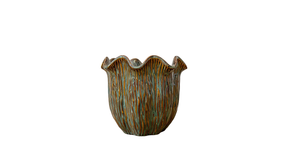 Pot ''loire'' keramiek d21 h18cm dark green