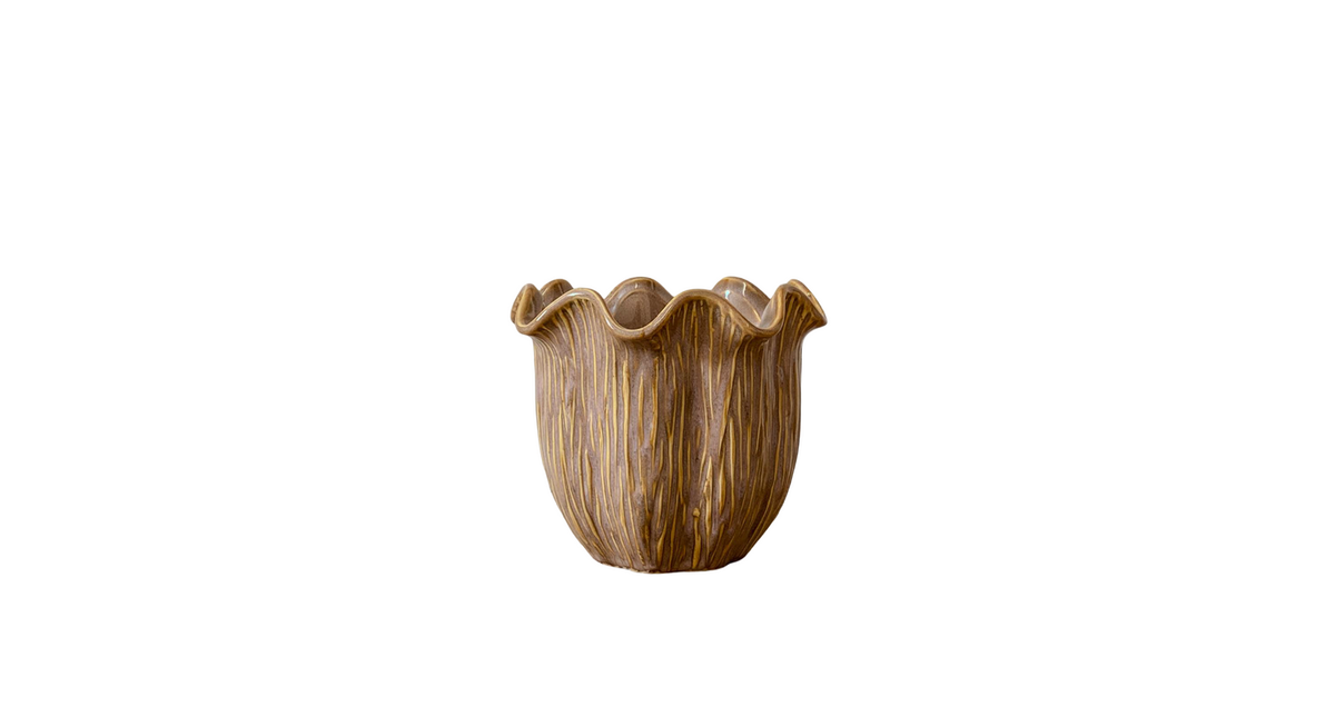 Pot ''loire'' keramiek d16,5 h14cm old-pink