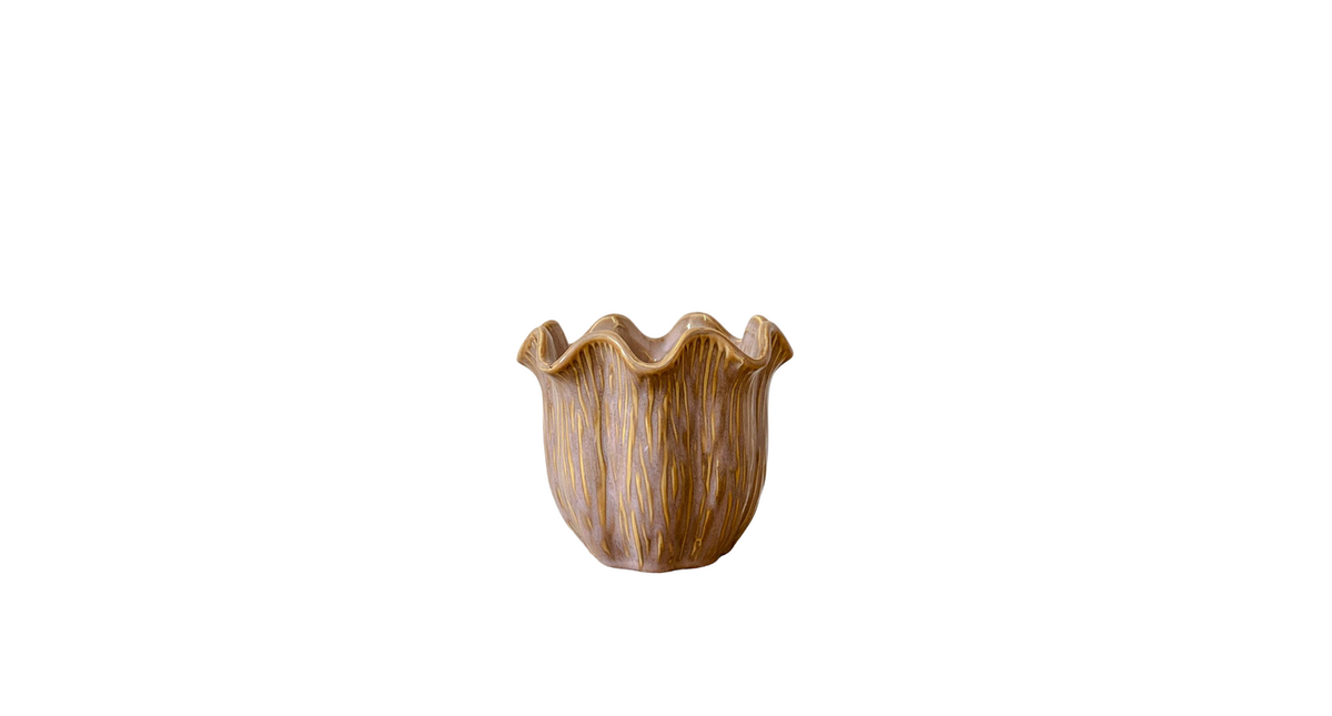 Pot ''loire'' keramiek d14 h12cm old-pink