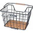 Basil Fahrradkorb Nordland Mik 23 Liter 23 x 33 x 19 cm vorne und/oder hinten schwarz braun