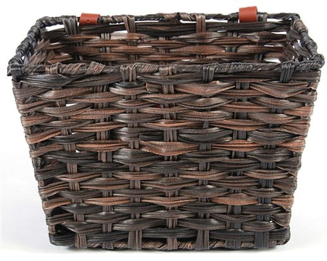 Volare geflochtener Wicker Fahrradkorb - klein - schwarz