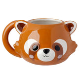 Adoramals Keramikbecher in Form eines roten Pandas