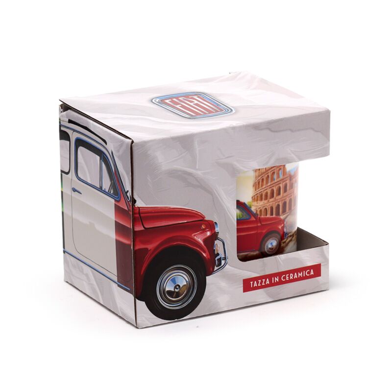 Fiat 500 Rom Porzellantasse