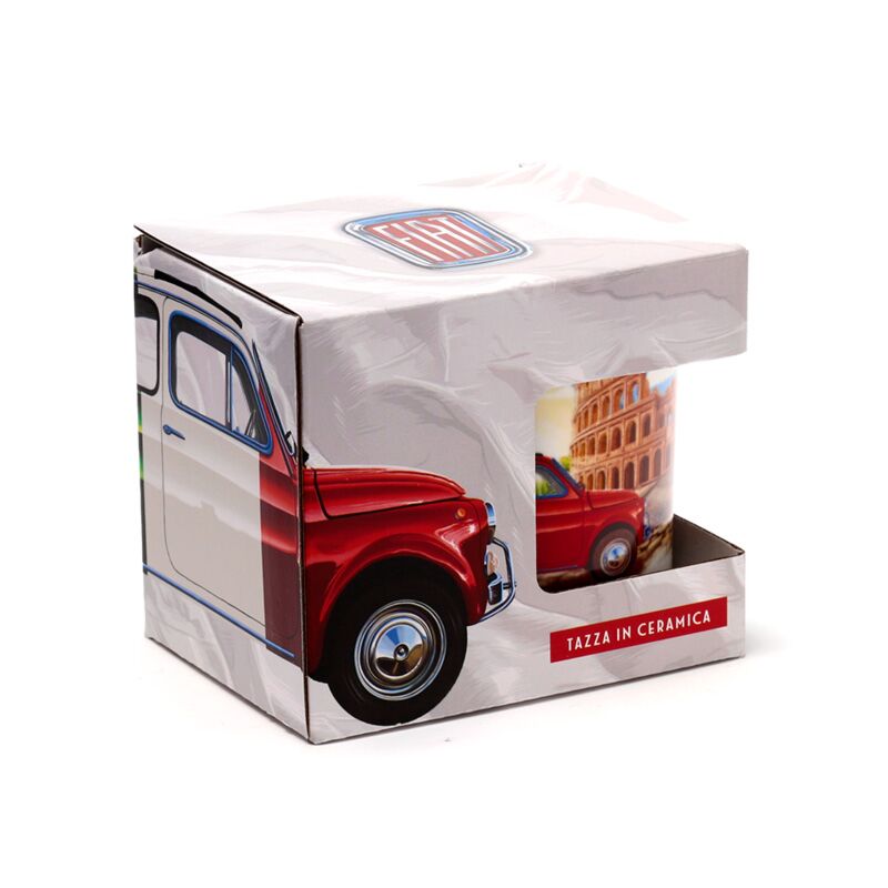 Fiat 500 Rom Riviera Porzellantasse