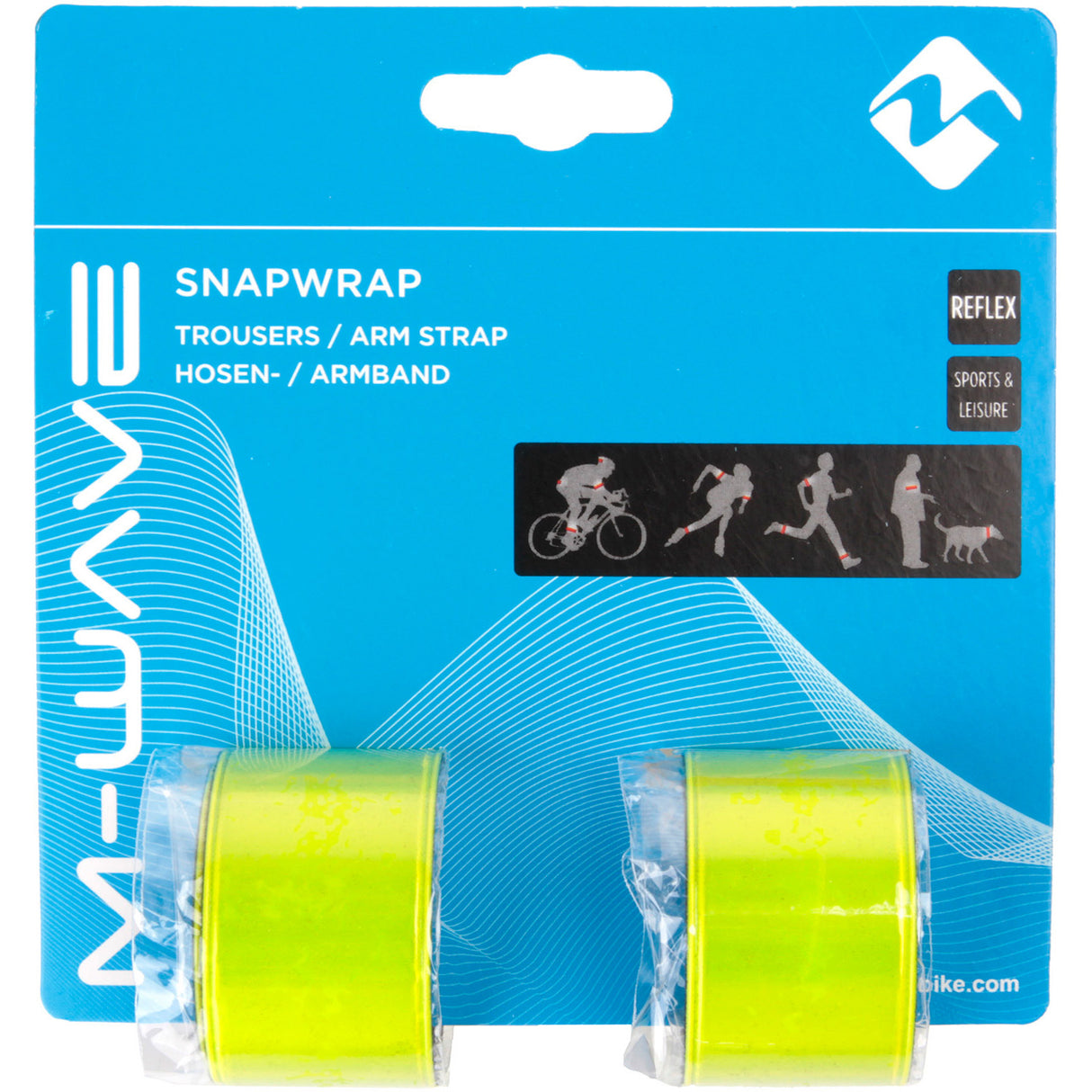 Messingschlager M-Wave Reflektor Snapwrap Arme und Beine gelb (2.)