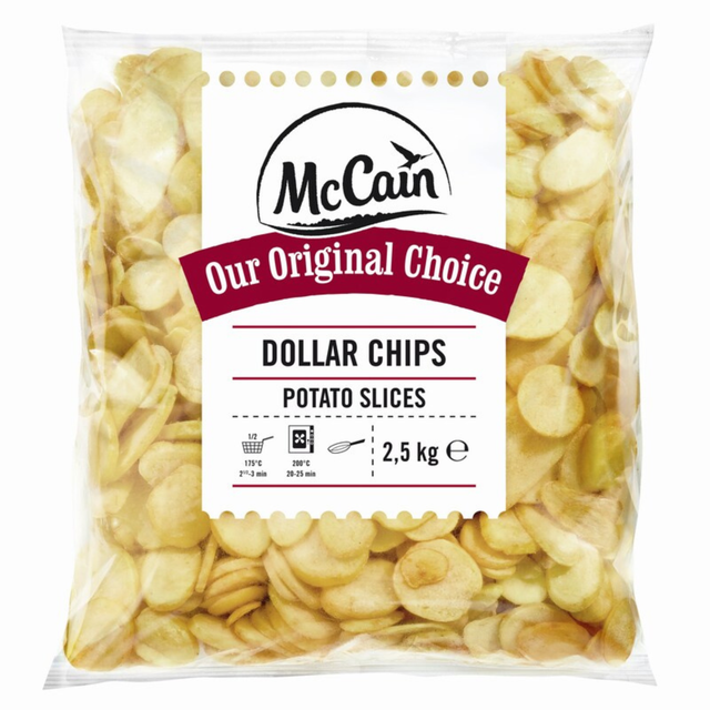 McCain-Dollar-Chips-Scheiben (4x 2,5 kg)