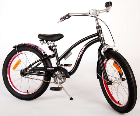 Volare Miracle Cruiser Kinderfahrrad - Mädchen - 18 Zoll - Matt Black - Prime Collection