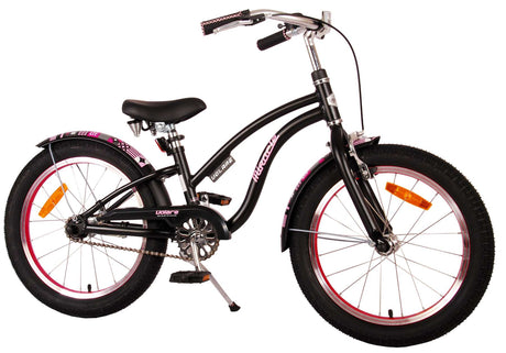 Volare Miracle Cruiser Kinderfahrrad - Mädchen - 18 Zoll - Matt Black - Prime Collection