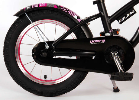Volare Miracle Children's Bicycle - Mädchen - 14 Zoll - Matt Black - Prime Collection