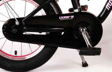 Volare Miracle Children's Bicycle - Mädchen - 14 Zoll - Matt Black - Prime Collection