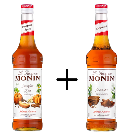Monin Kürbisgewürz + Spekulatius-Kombination (2 Flaschen)