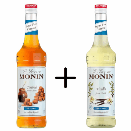Moninsirup Karamell zuckerfrei + Vanille zuckerfrei (Kombi)