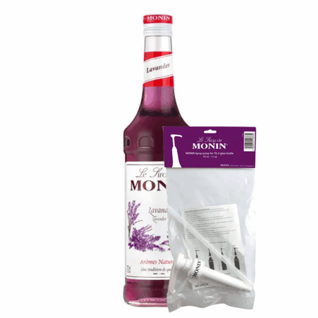Monin Sirup Lavendel (70 cl) + Siruppumpe (10 ml)