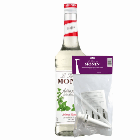 Monin Siroop Mojito Minze (70 cl) + Siroop Pompje (10 ml)